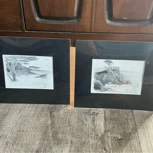 1978 Signed Don Davey Pebble Beach White Sand Beach Coastal beach Prints 2